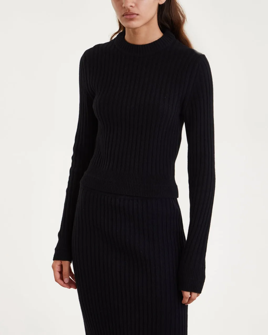 Filippa K   Swater Wool Rib Black 